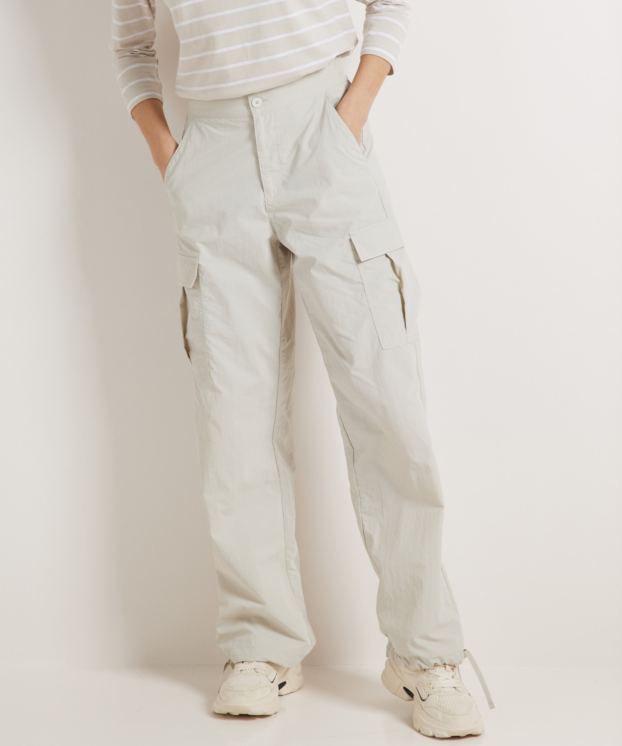 wide fit cargo broek taslan