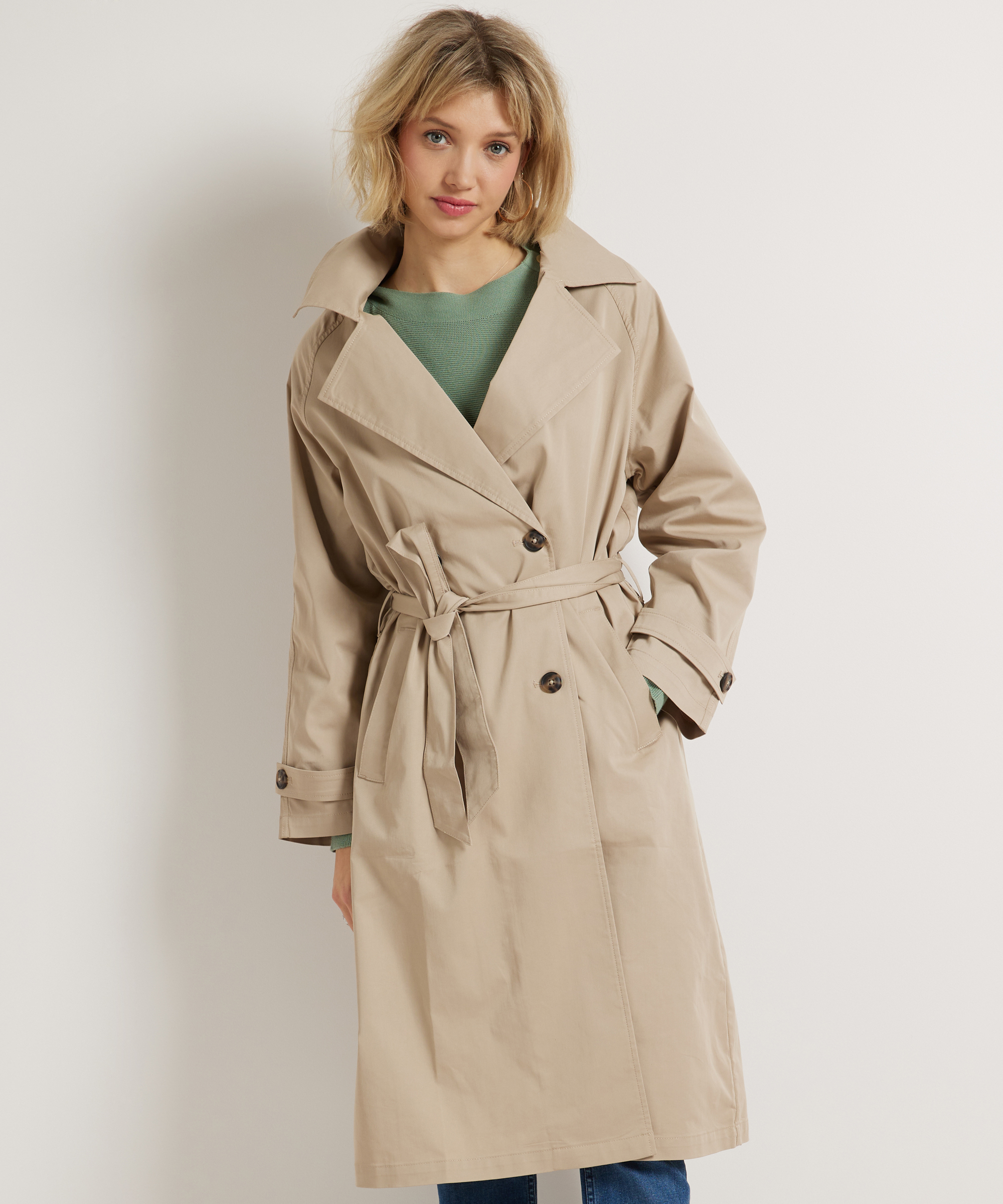 klassieke trenchcoat jas