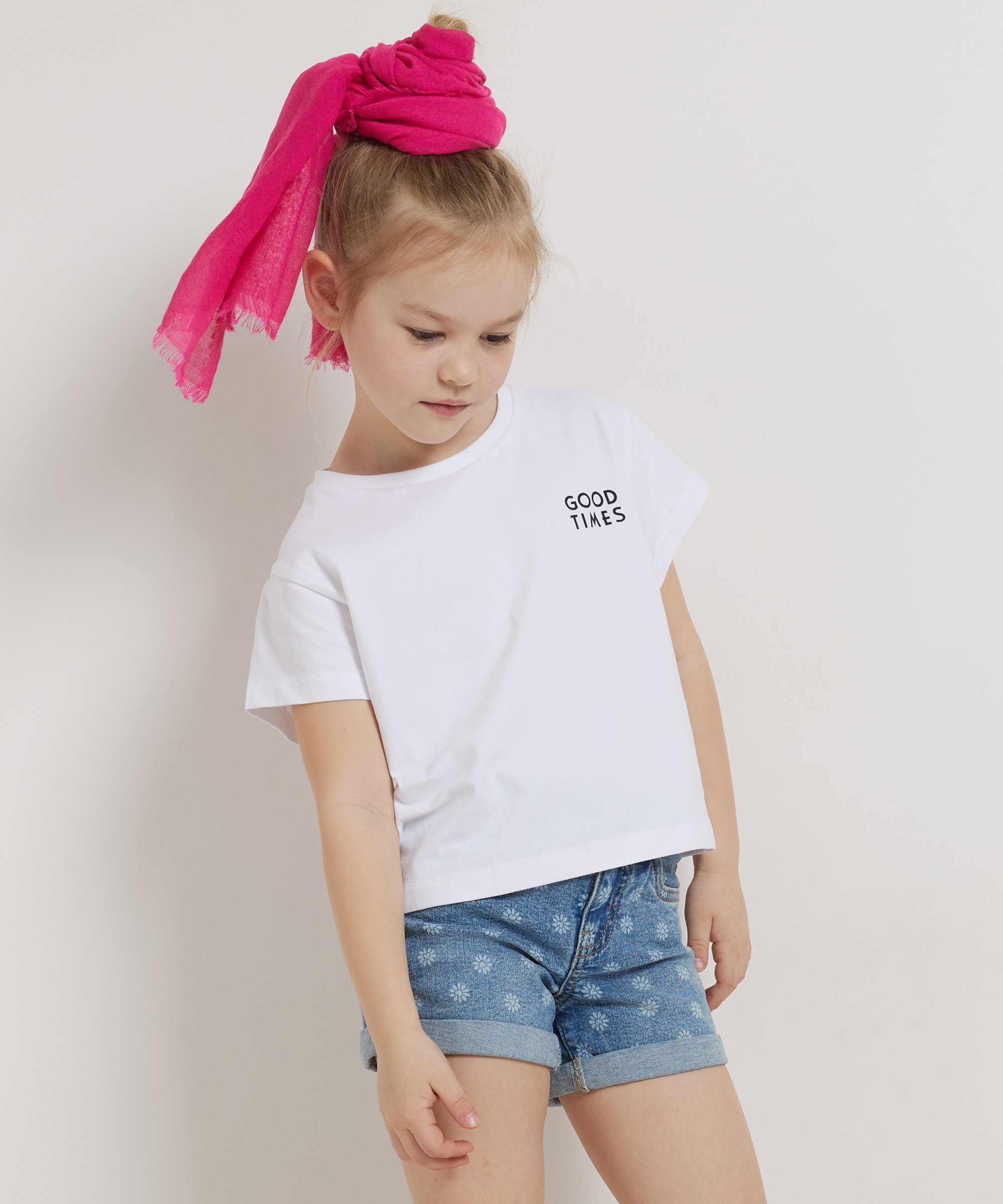 wijd t-shirt met opdruk