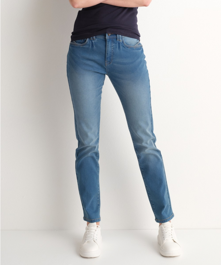 Aannemer boezem Observeer Regular fit stretch jeans Mia (mid)