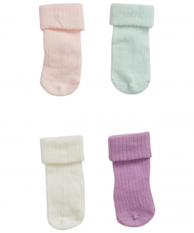 4-pack baby sokken rib