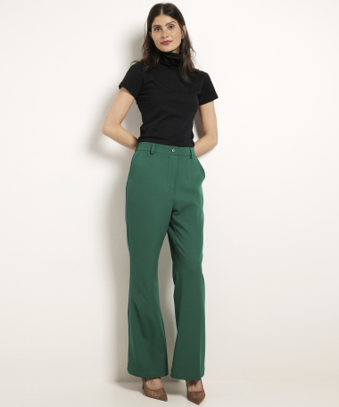 uni wide fit broek elastische taille