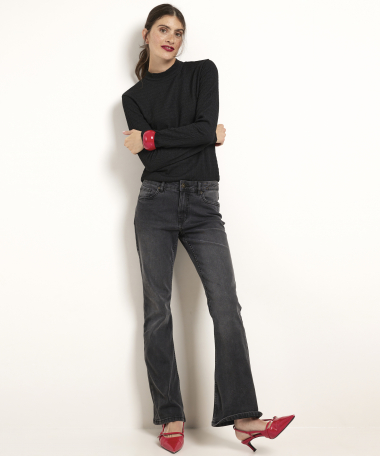 flared fit stretch jeans basic