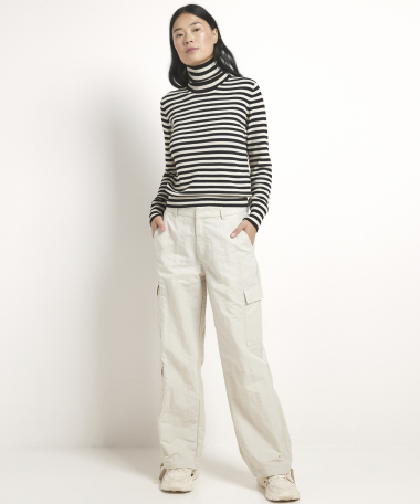 wide fit cargo broek nylon