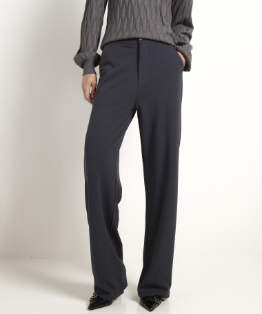 wide fit broek met hoge taille