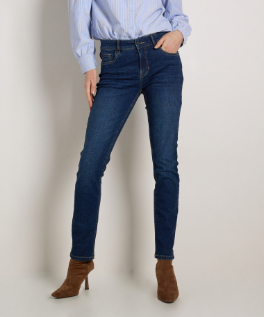 slim fit stretch jeans lucy - donker