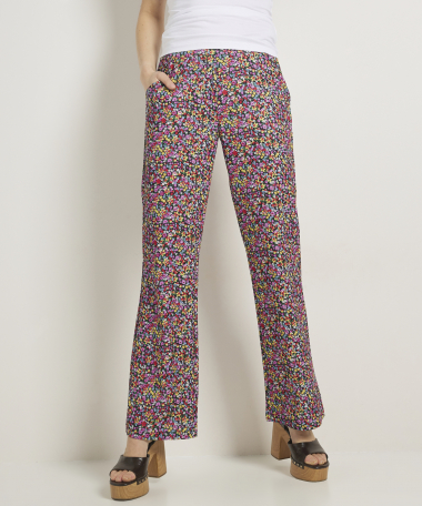 wide fit broek bloemenprint