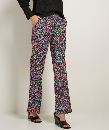 wide fit broek bloemenprint