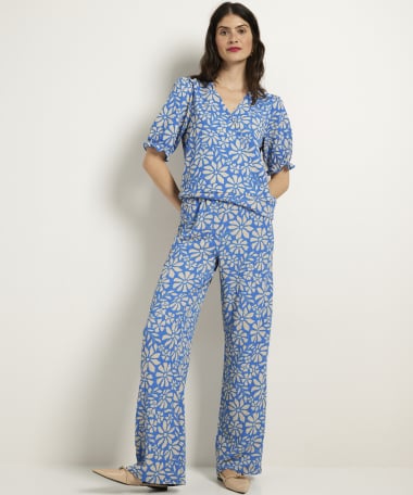 wide fit broek all-over print