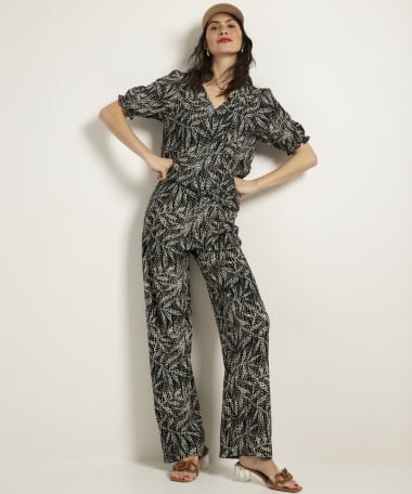 wide fit broek all-over print