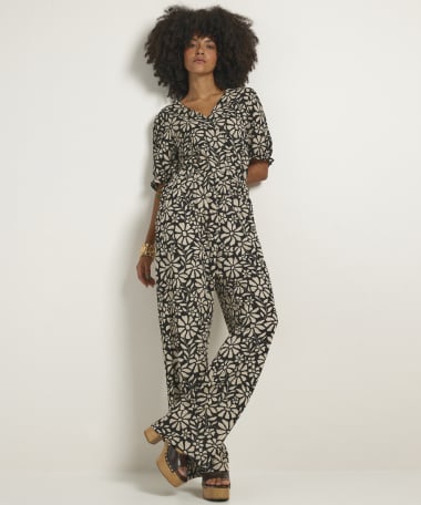 wide fit broek all-over print