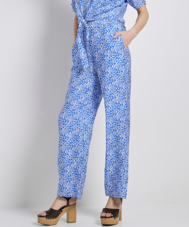 wide fit broek met print