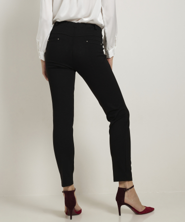 zwarte skinny fit stretch broek