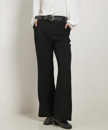 wide fit broek glitterstuds