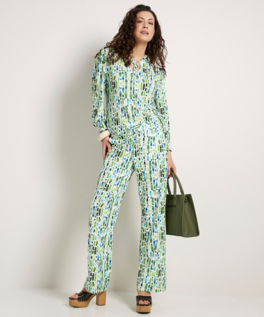 wide fit broek all-over print