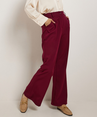 flared fit broek met elastische taille