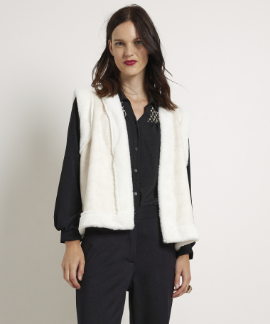 suendinelook gilet off-white