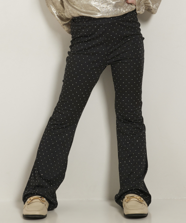 flared fit broek glitterstuds