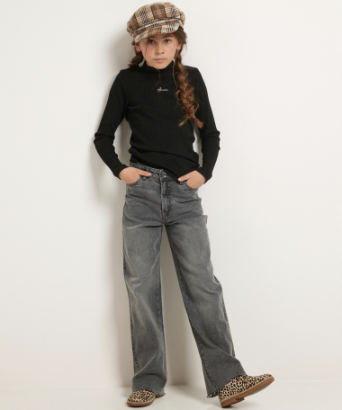 basic wide fit stretch jeans