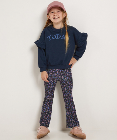 flared fit bloemetjes broek