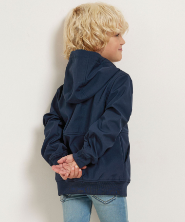 softshell jas blauw