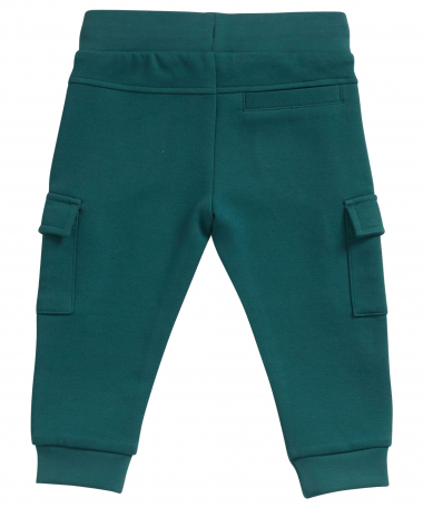 slim fit cargo broekje groen