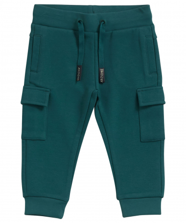 slim fit cargo broekje groen