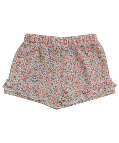 bloemenprint short met ruches