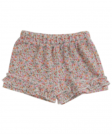 bloemenprint short met ruches