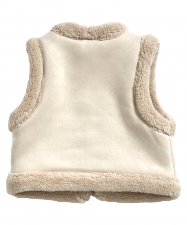 suedinelook teddy gilet