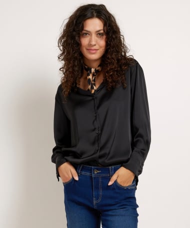 blouse met glans