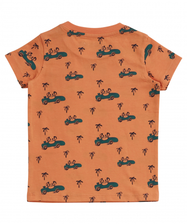 oranje t-shirt met print