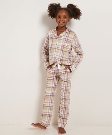 zachte flanel pyjama set