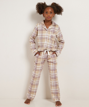 zachte flanel pyjama set