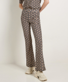 flared fit broek met print