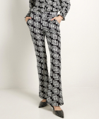 flared fit broek geometrisch