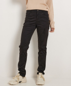 skinny fit stretch twill broek met knopen