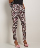 slim fit broek met print