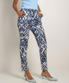 slim fit broek met print