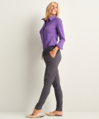 slim fit broek travelstof