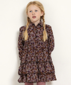 jurk met kraag en all-over print